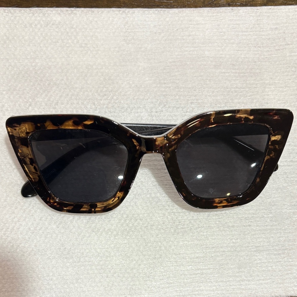 Target Brown and Black Cat-Eye Sunglasses